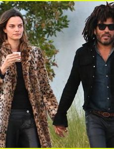 Lenny Kravitz and Barbara Fialho