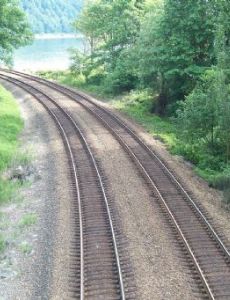 Double-track railway