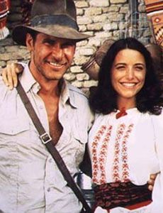 Harrison Ford and Karen Allen