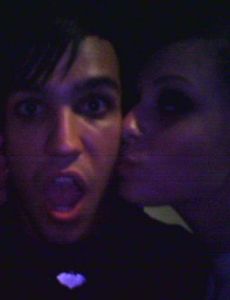 Alicia Simmons and Pete Wentz