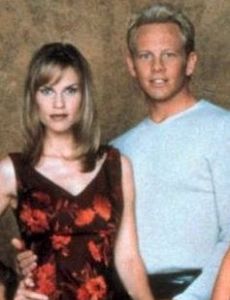 Ian Ziering and Hilary Swank