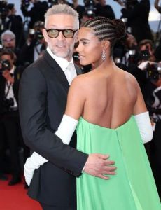 Vincent Cassel and Tina Kunakey