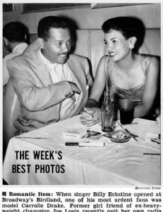 Billy Eckstine and Carolle Drake