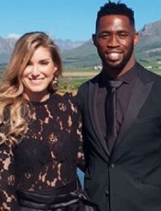 Siyamthanda Kolisi and Rachel Kolisi
