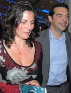 Alexis Tsipras and Peristera Baziana