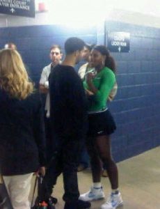 Serena Williams and Aubrey Graham