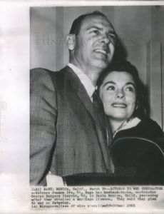 Joanne Dru and George Pierose