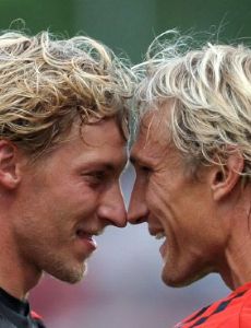 Sami Hyypiä and Stefan Kießling