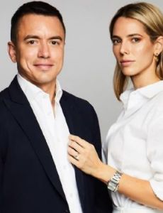 Daniel Noboa and Lavinia Valbonesi