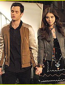 Michelle Trachtenberg and Penn Badgley