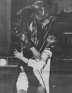 Mick Ronson and David Bowie