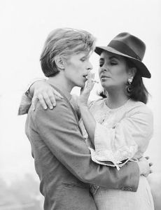 Elizabeth Taylor and David Bowie