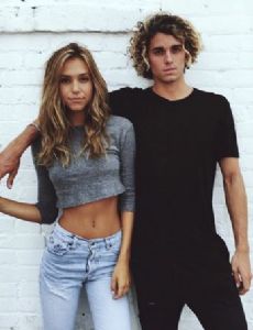 Jay (unknown) and Alexis Ren