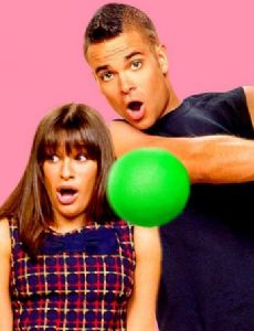 Lea Michele and Mark Salling