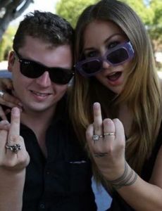 Grace Tame and Spencer Breslin