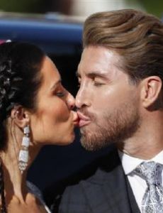 Sergio Ramos and Pilar Rubio