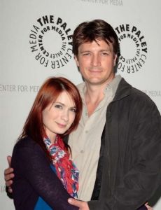Felicia Day and Nathan Fillion