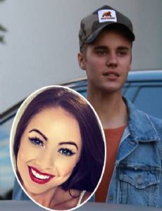 Laura Carter and Justin Bieber