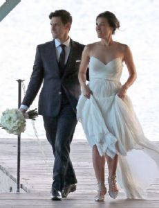 Lia Smith and Justin Bartha