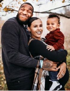 Eric Ebron and Gabriela Caminos