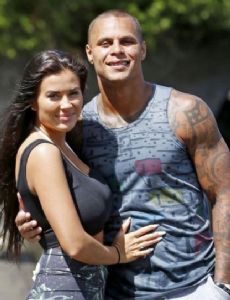 Jordan Poyer and Rachel Bush (IG Model)