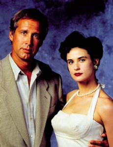 Chevy Chase and Demi Moore
