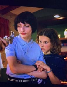 Finn Wolfhard and Millie Bobby Brown