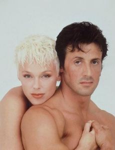 Brigitte Nielsen and Sylvester Stallone