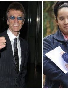 Robin Gibb and Claire Yang