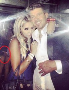 Lana Scolaro and Robin Thicke