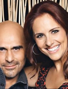 Héctor Suárez Gomís and Sandra Quiroz