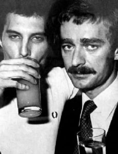 Freddie Mercury and Paul Prenter