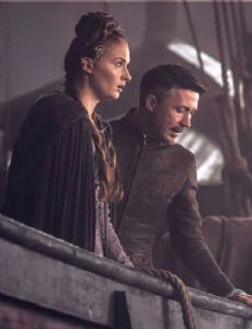 Aidan Gillen and Sophie Turner