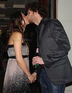 Guy Berryman and Joanna Briston
