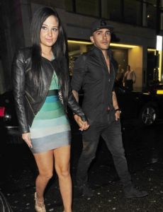 Danny Simpson and Tulisa Contostavlos