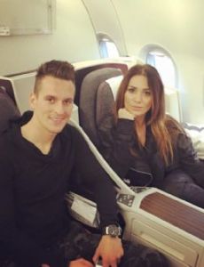 Arkadiusz Milik and Jessica Ziółek