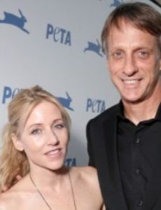 Catherine Goodman and Tony Hawk
