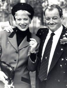 Tim Healy and Denise Welch