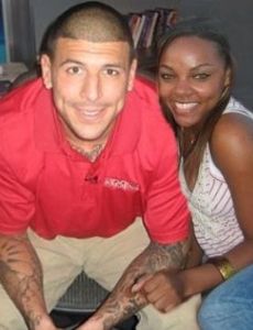 Aaron Hernandez and Shayanna Jenkins