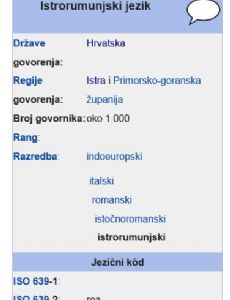 Istro-Romanian language