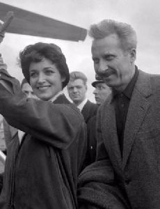 Françoise Fabian and Jacques Becker