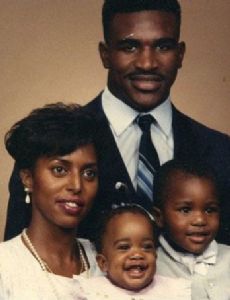 Evander Holyfield and Paulette Bowen
