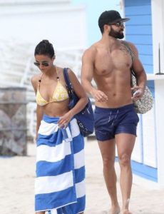 Emmanuelle Chriqui and Adrian Bellani
