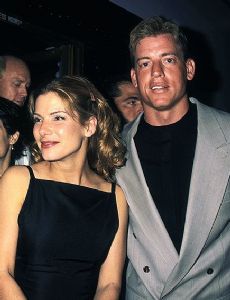 Sandra Bullock and Troy Aikman
