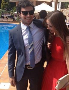 Sergio Pérez and Fernanda Gallegos