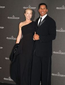 Kathryn Eickstaedt and Donnie Edwards