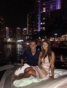 Cédric Soares and Filipa Brandão