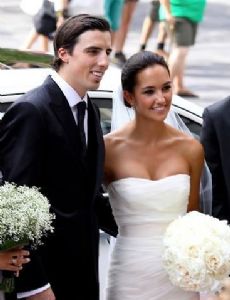 Marc-Andre Fleury and Veronique Larosee