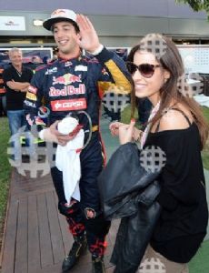 Daniel Ricciardo and Jemma Boskovich