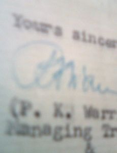 P. K. Warrier